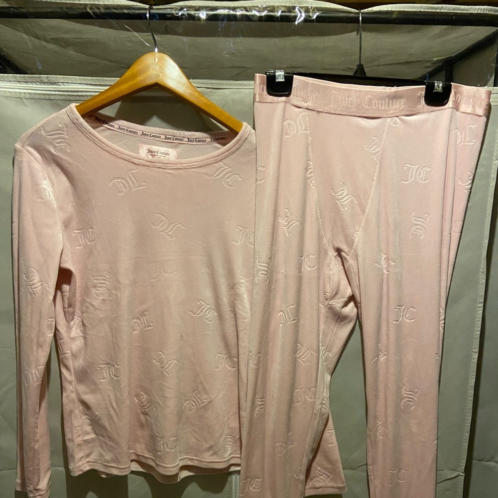 Juicy couture pj set. Light pink